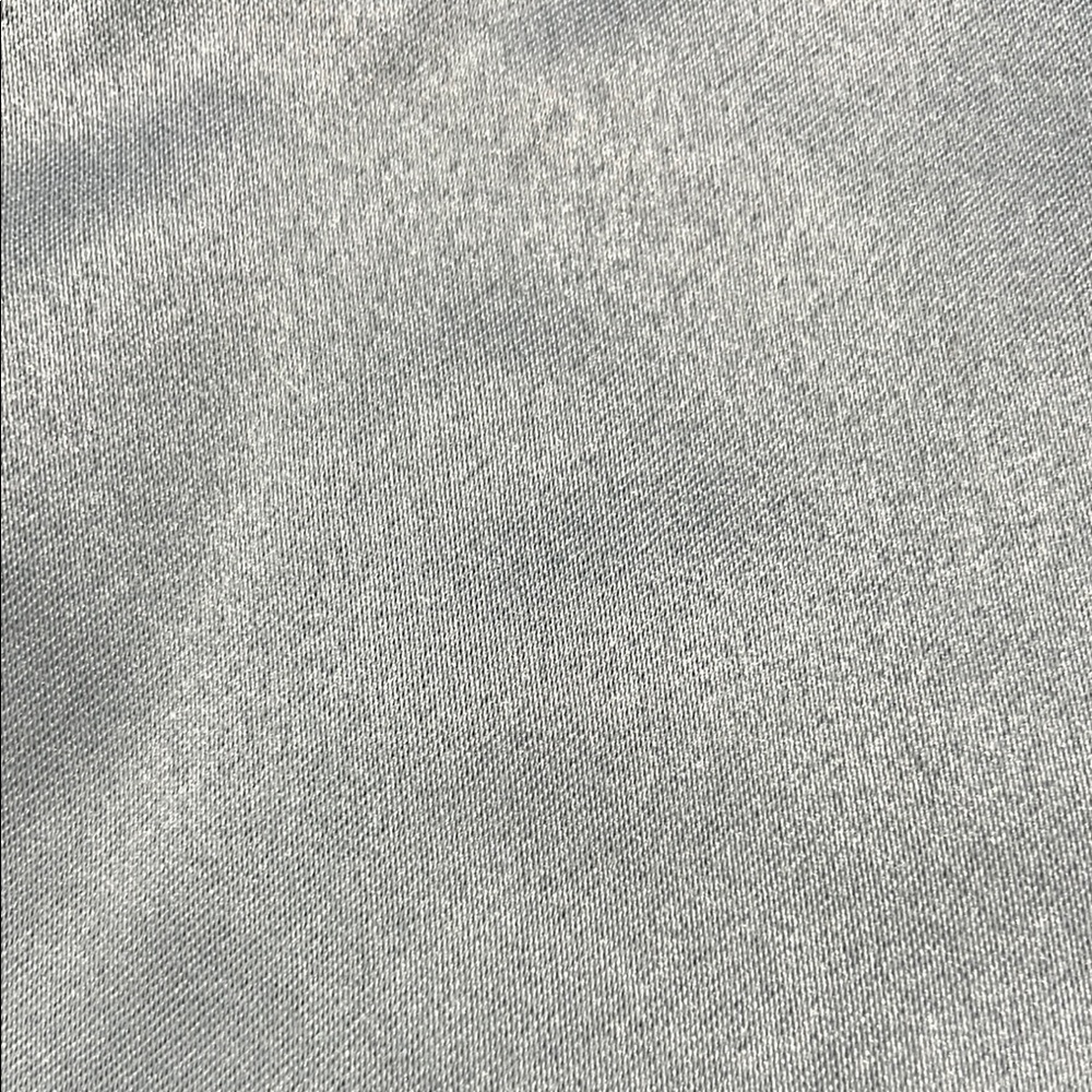 2 Silver Fabric Rod Pocket Curtain Panels